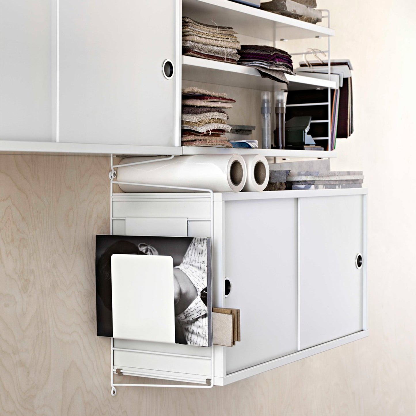 String vegg gavler 2.pk. 50 x 20 cm, hvit. Bestillingsvare.