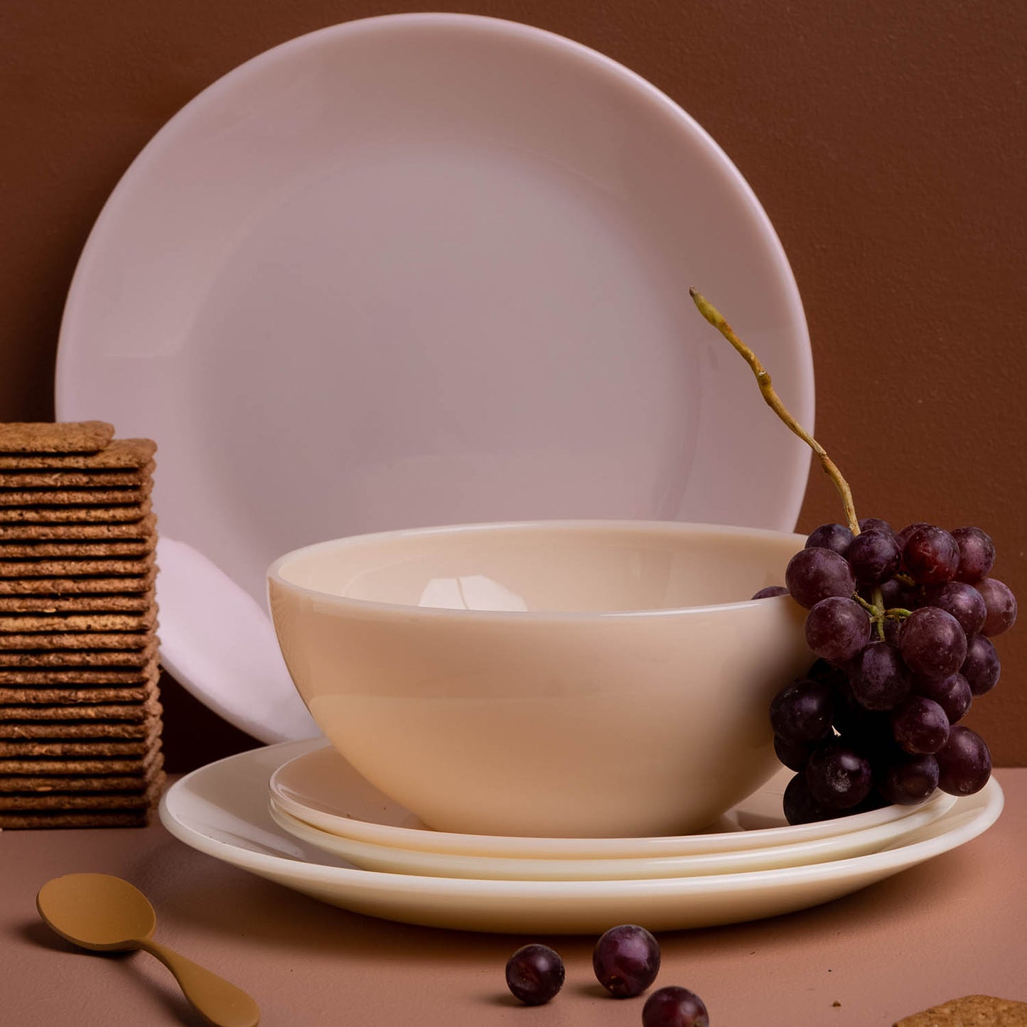 Lucie Kaas MILK middagstallerken, peach.