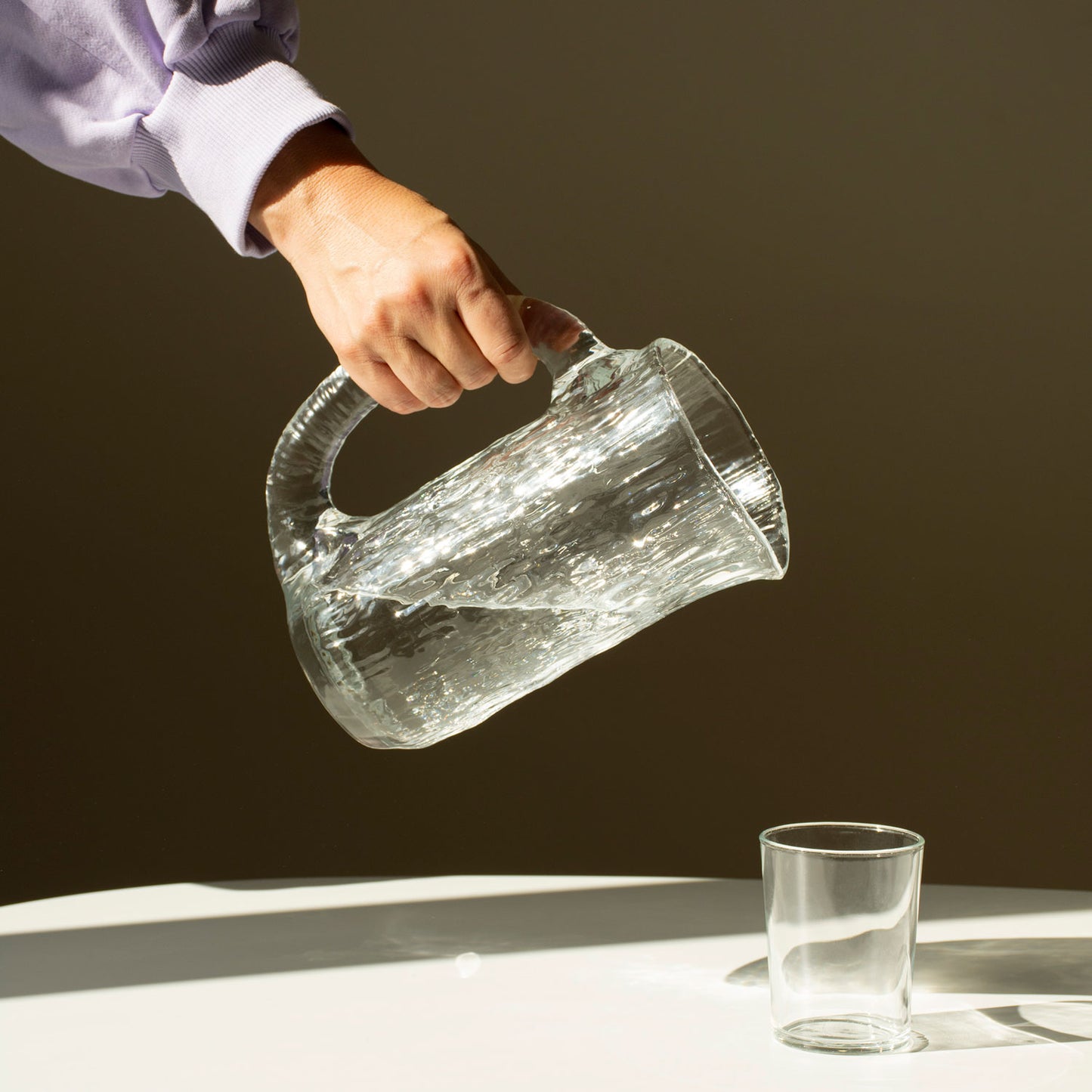 Nedre Foss Vannfall, klart glass