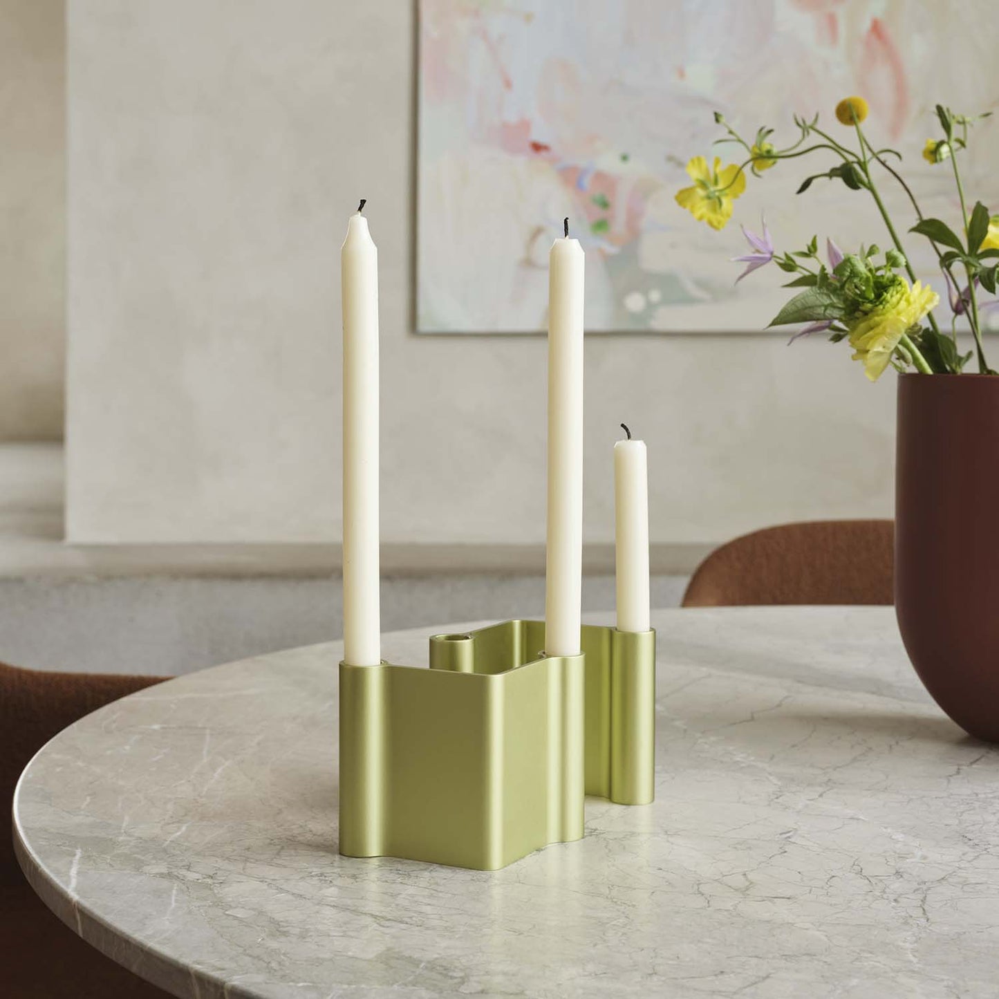 Muuto Pair liten lysestake. Flere farger. Liten utgave 11 cm.