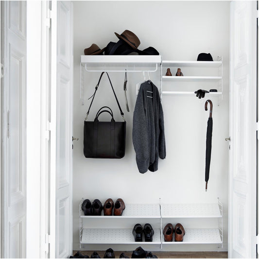 String vegg gavl. 2.pk 75 x 30 cm i hvit. Bestillingsvare.