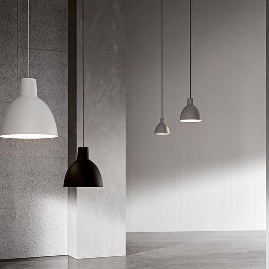 Toldbod pendel fra Louis Poulsen. Ø 12 cm. Blå/Grå.