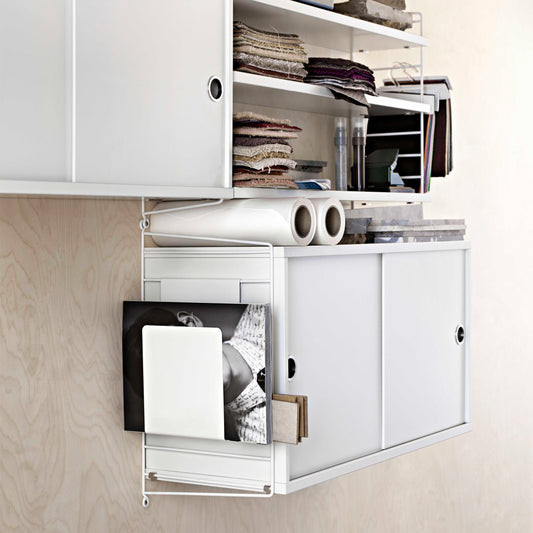 String vegg gavler 50 x 30 cm, 2 pk, i hvit. Bestillingsvare.