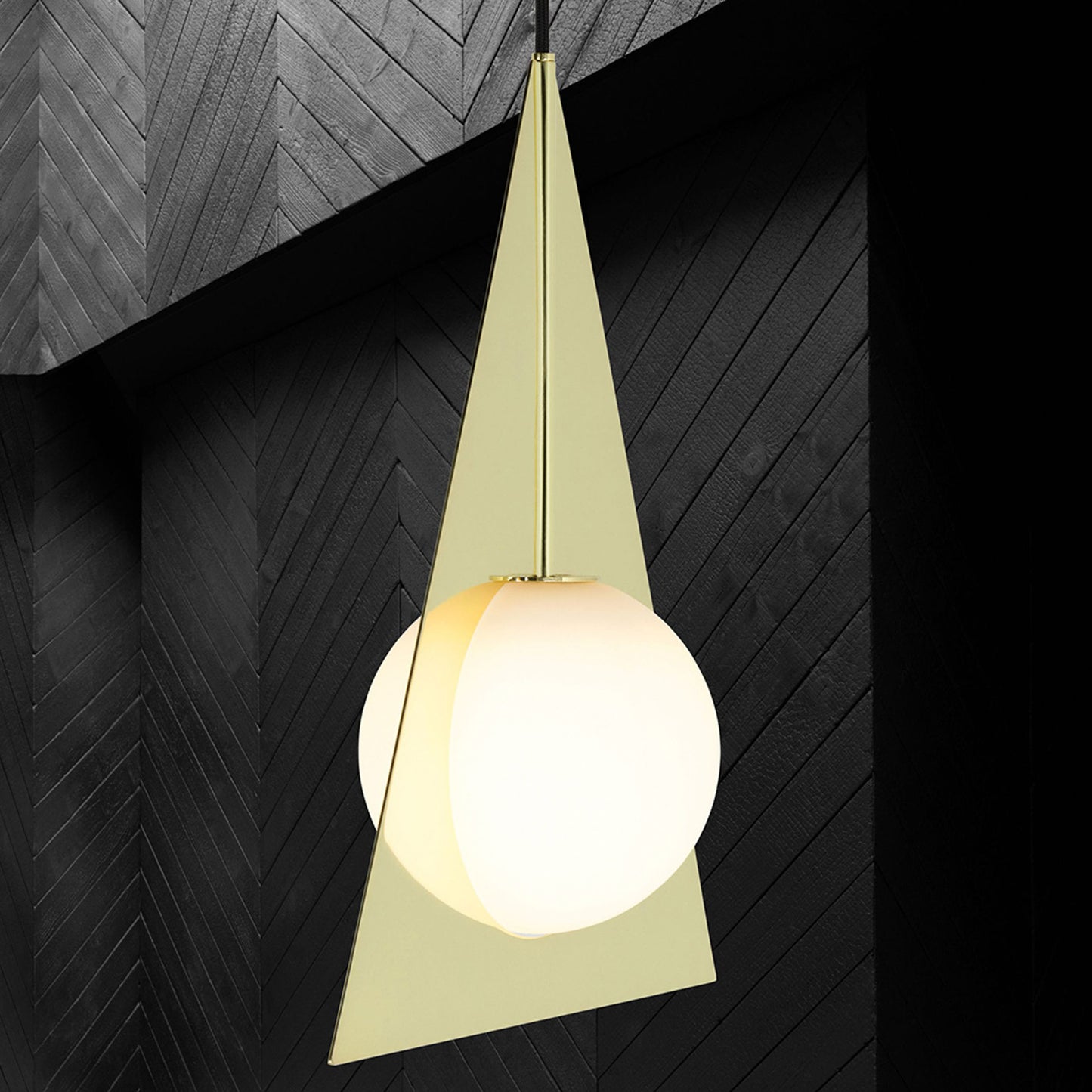Tom Dixon Plane Triangle Pendel, Messing 3 stk.