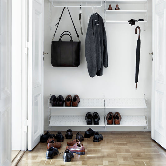 String Skohylle 58x30, Hvit