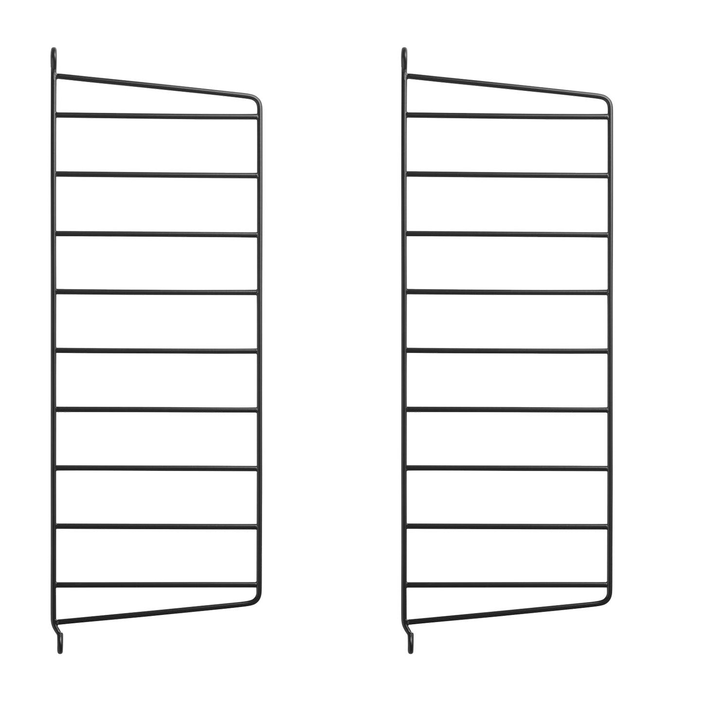 String vegg gavler 2.pk. 50 x 20 cm, svart. Bestillingsvare.