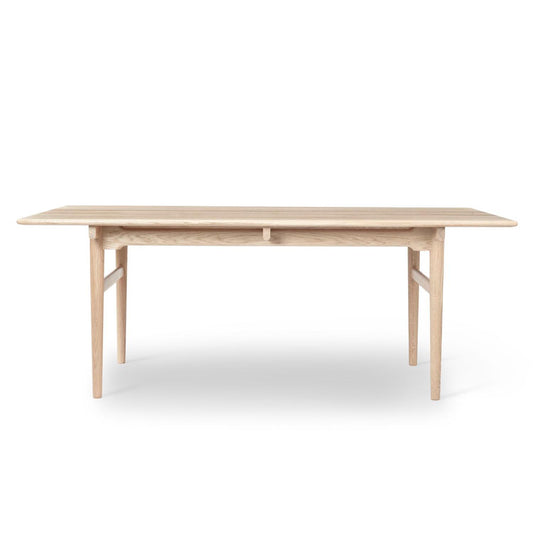 Carl Hansen CH327 spisebord. 190 x 95 cm. Hvitoljet eik.