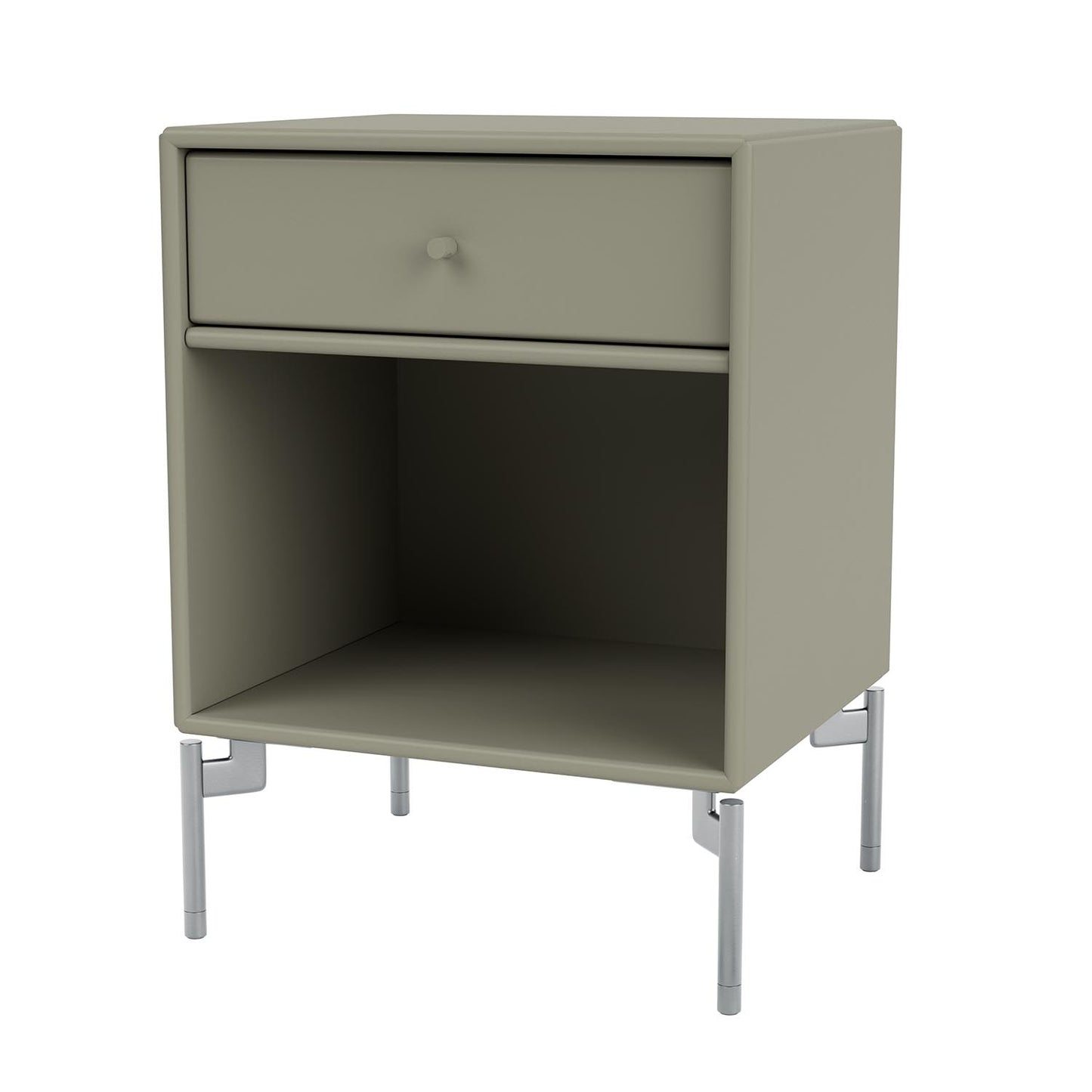 Montana DREAM nattbord. Med bein. Quickship farger.  (2-3 ukers leveringstid.)