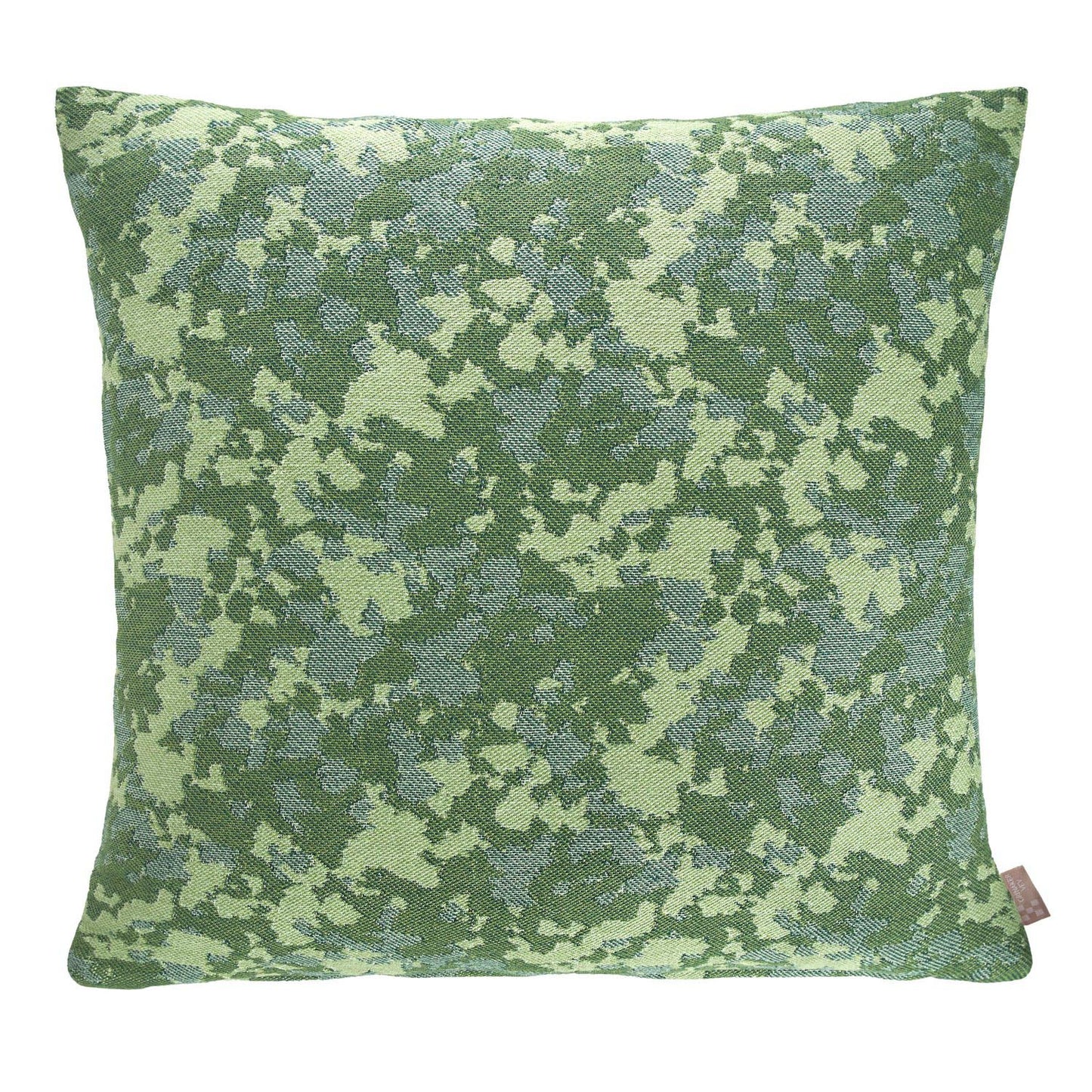 Plesner Patterns Eggshell" pute i grønn.