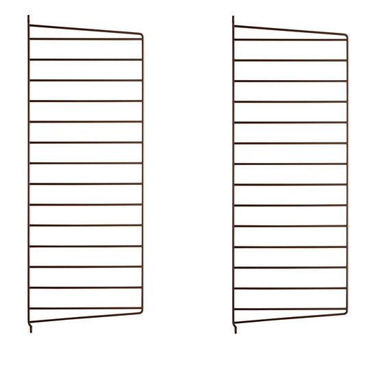 String vegg gavl, 2.pk. 75 x 30 cm i brun. Bestillingsvare.