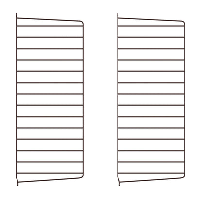 String vegg gavler 75 x 30 cm, 2 pk, i mørkebrun. NYHET! Bestillingsvare.