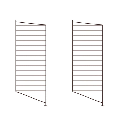 String gulv gavler 85 x 30 cm. 2 pk i mørkebrun. NYHET! Bestillingsvare.