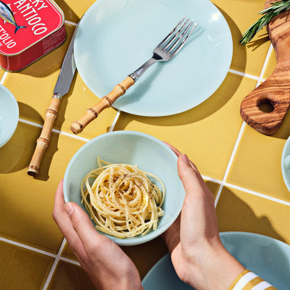 Lucie Kaas MILK stor skål, blue fog. 2 stk.