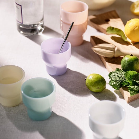 Lucie Kaas MILK kopp, blue fog. 3 stk.