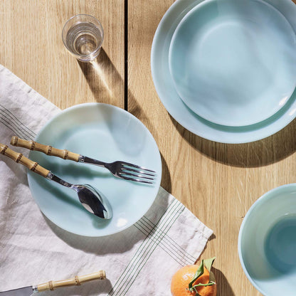 Lucie Kaas MILK middagstallerken, blue fog. 2 stk.