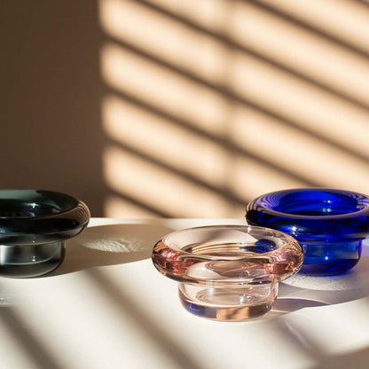 Nedre Foss Sirkel telysholder, lys rosa.