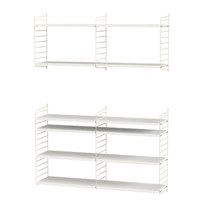 String hyllepakke 3.pk. 58 x 20 cm. Hvit. Bestillingsvare.