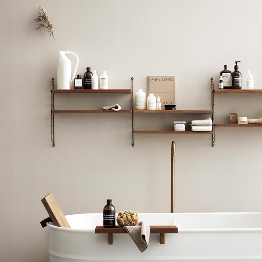 String vegg gavler 2.pk. 50 x 20 cm, svart. Bestillingsvare.