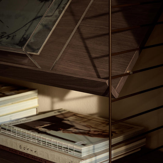 String gulv gavler 85 x 30 cm. 2 pk i mørkebrun. NYHET! Bestillingsvare.