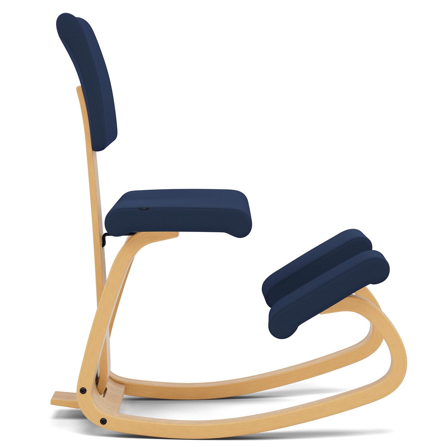 Varier Variable Plus knestol i Tonal i mørkeblå og lys brun ask. Bestillingsvare.