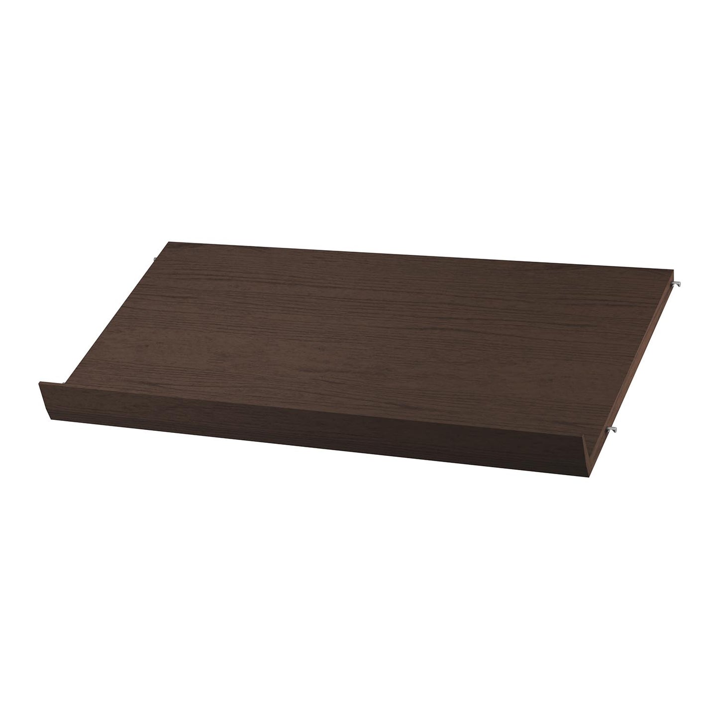 String magasinhylle i mørkebrun eik. 78 x 30 cm. NYHET! Bestillingsvare.