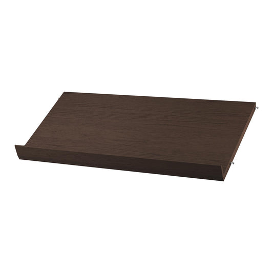 String magasinhylle i mørkebrun eik. 78 x 30 cm. NYHET! Bestillingsvare.