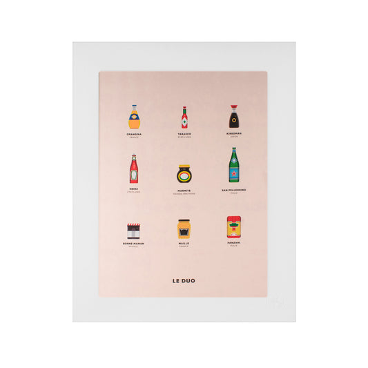 Image Republic Le Duo plakat "PLANCHE PACKAGING" 40X50 cm.