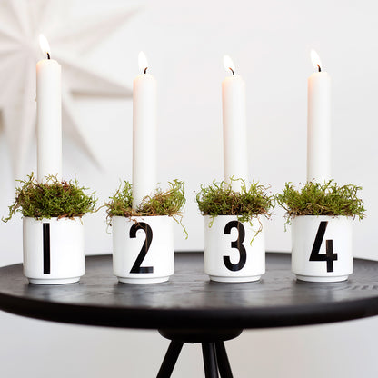 Design Letters espressokopp 4-pakk. Hvit