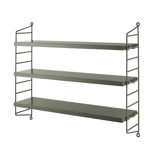 String Pocket hylle, sage grønn. Bestillingsvare.