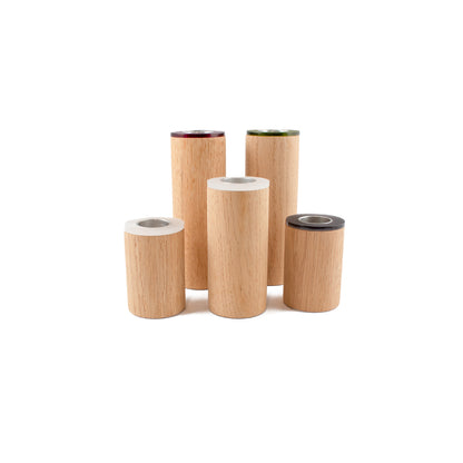 Applicata Toplt Lysestake (S,M,L) eik / hvit topp.