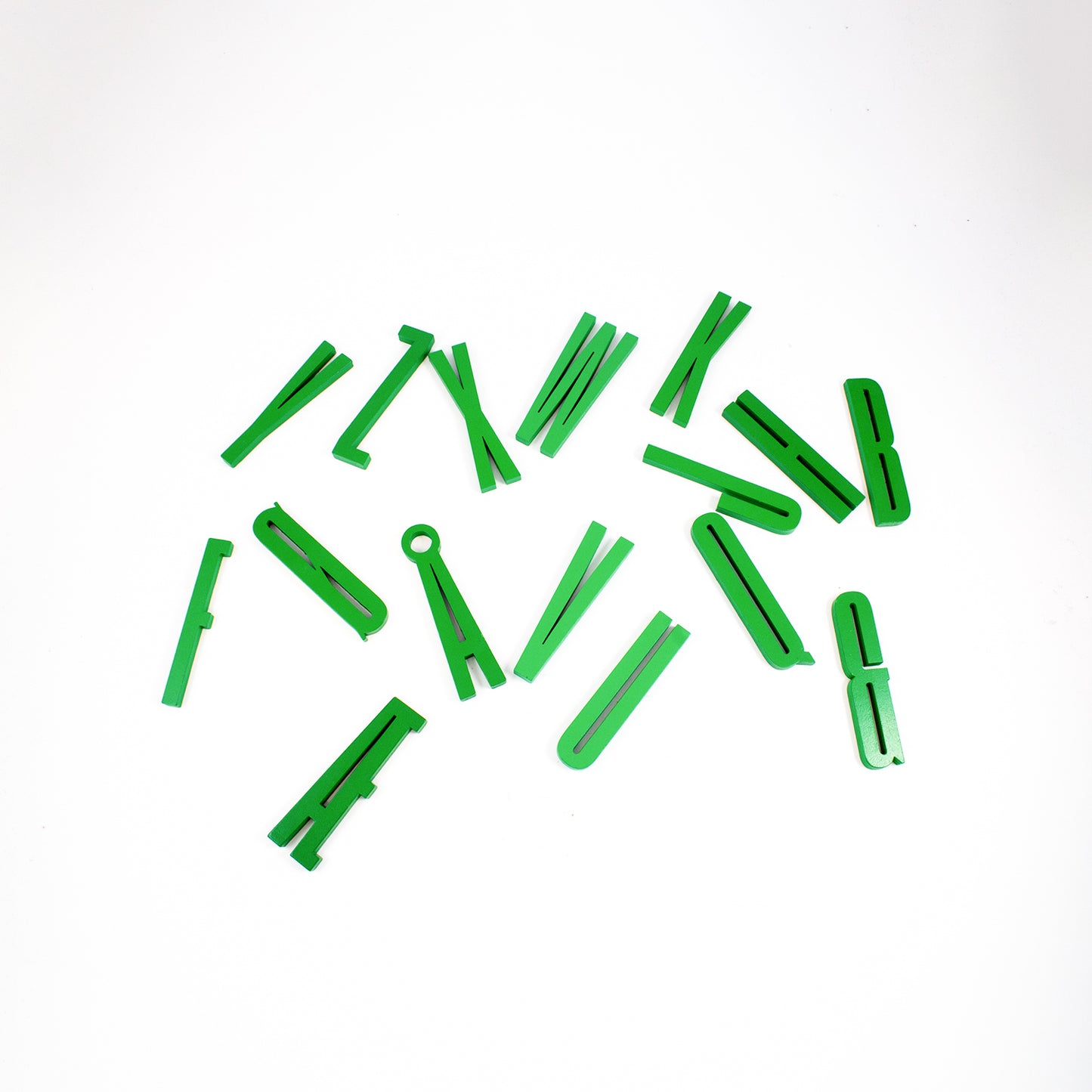 Design Letters Bokstaver i Tre, A-Z - Grønn