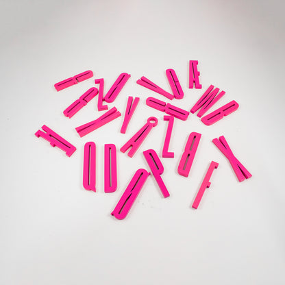 Design Letters Bokstaver i Tre, A-Z - Rosa