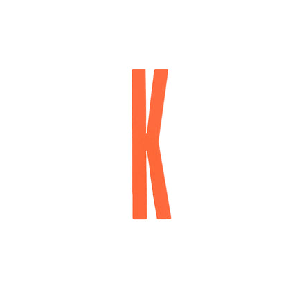 Design Letters Bokstaver i Tre, A-Z - Oransje