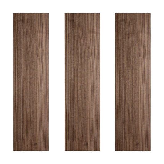 String Hylleplater 78x20 cm. 3-pakk, Valnøtt