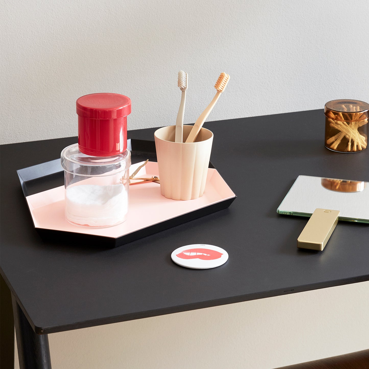 HAY Pocket Mirror Lips, Rosa