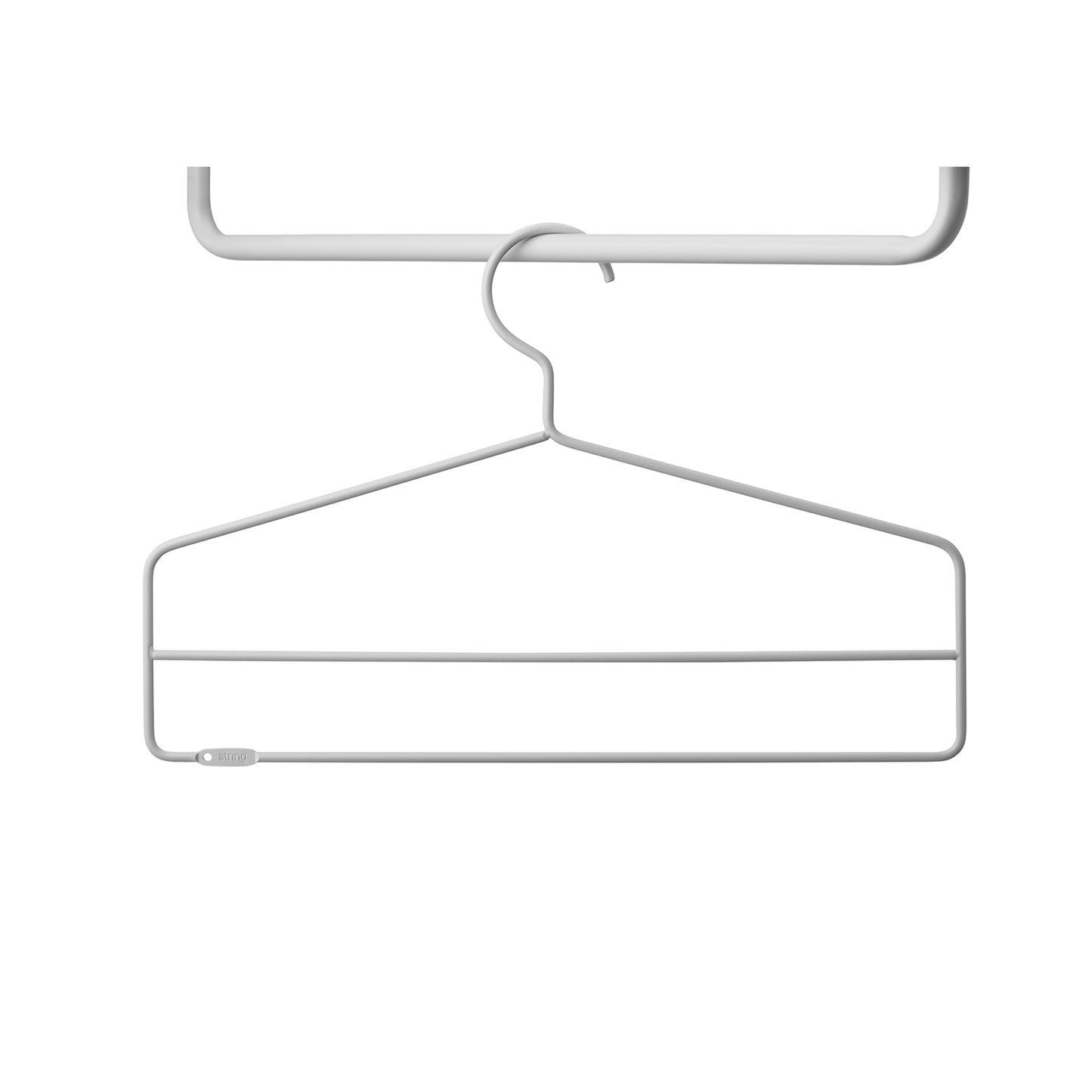 String Kleshenger For Metallhylleplate 4 stk, Grå