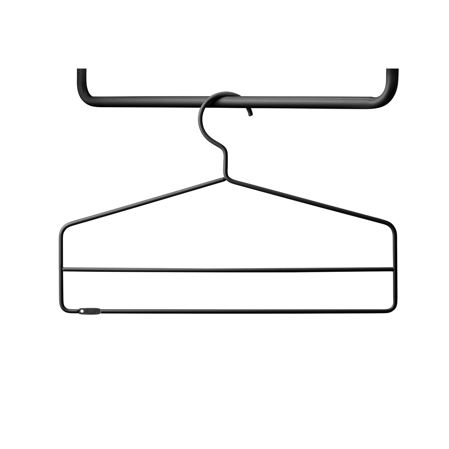 String Kleshenger For Metallhylleplate 4 stk, Sort
