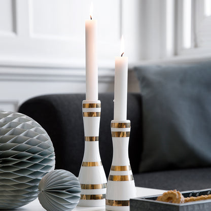 Kähler, Omaggio Lysestage, Gull, H20 cm