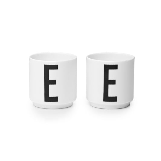 Design Letters x2 Eggeglass, Hvit