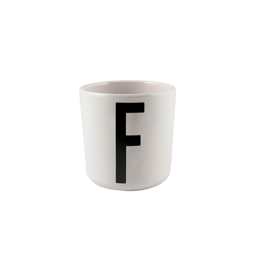 Design Letters F Melamin Kopp, Hvit