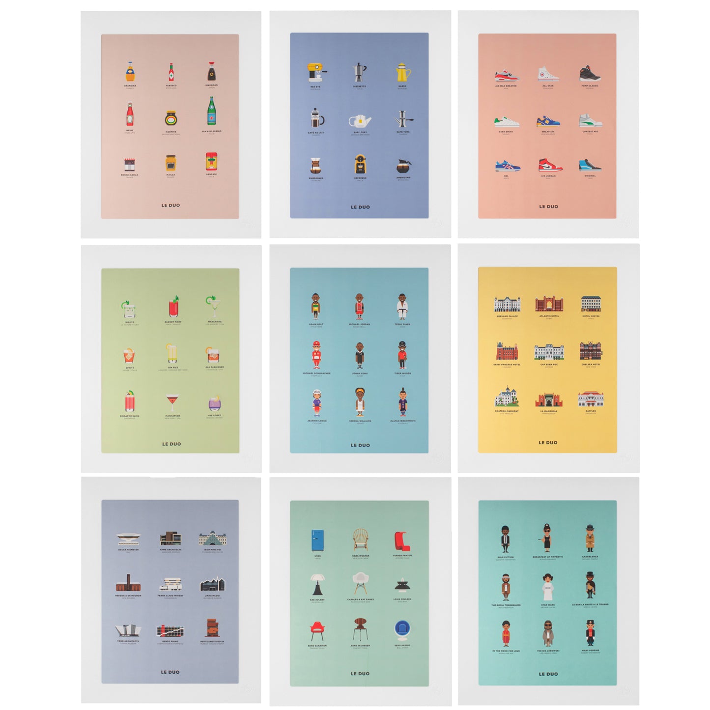 Image Republic Le Duo plakat "PLANCHE CRÉATEURS" 40X50 cm.