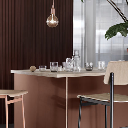 Muuto Corky vannglass 20 cl grå, 4 pk.