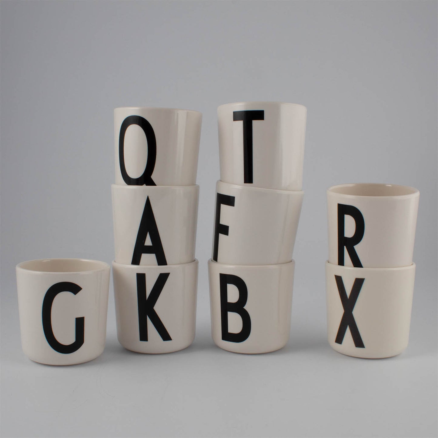 Design Letters Q Melamin Kopp, Hvit