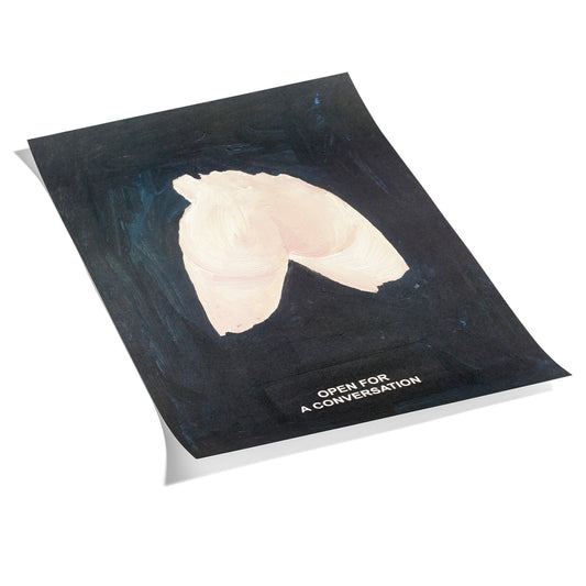 HAY plakat, Open for a conversation av Laure Prouvost.