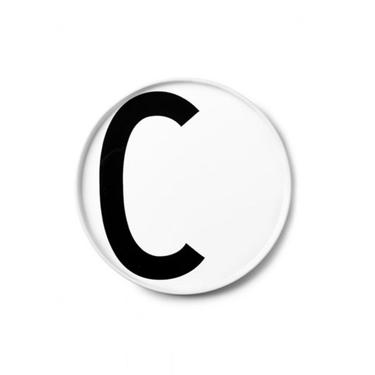 Design Letters C Tallerken, Hvit