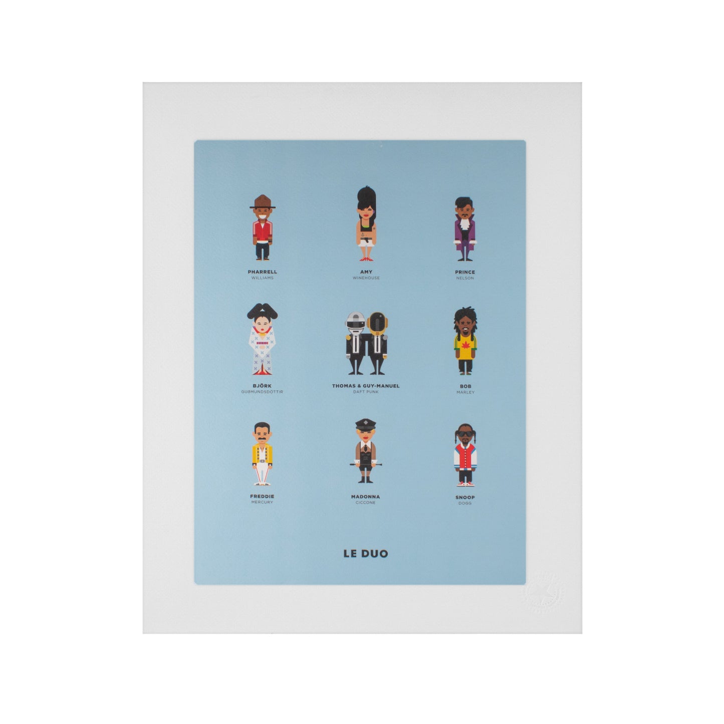 Image Republic Le Duo plakat "PLANCHE MUSIQUE" 40X50 cm.