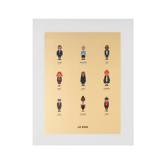 Image Republic Le Duo plakat "PLANCHE CRÉATEURS" 40X50 cm.