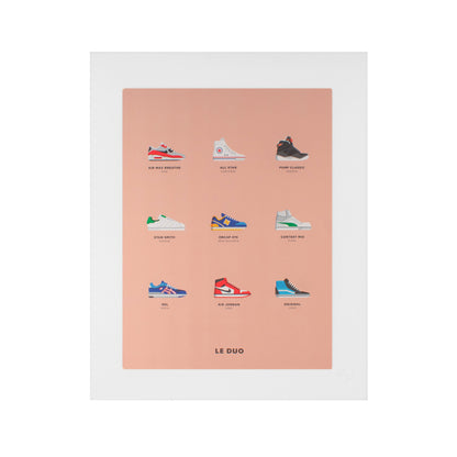 Image Republic Le Duo plakat "PLANCHE SNEAKERS" 40X50 cm.