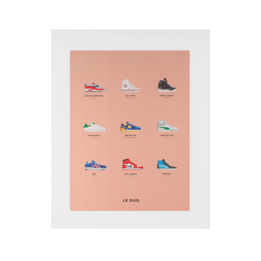 Image Republic Le Duo plakat "PLANCHE SNEAKERS" 40X50 cm.