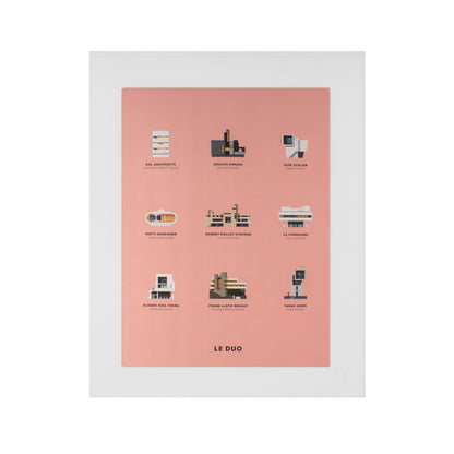 Image Republic Le Duo plakat "PLANCHE ARCHITECTURE" 40X50 cm.